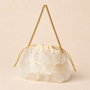 Iridescent Shell Disc Mini Bag