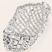 Marelune Aurelia Metallic Beaded Shoulder Bag in Silver - detail view 1