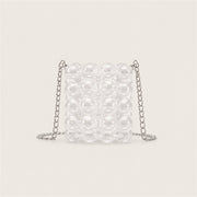 Marelune clear beaded mini lipstick bag - AI-assisted draft preview