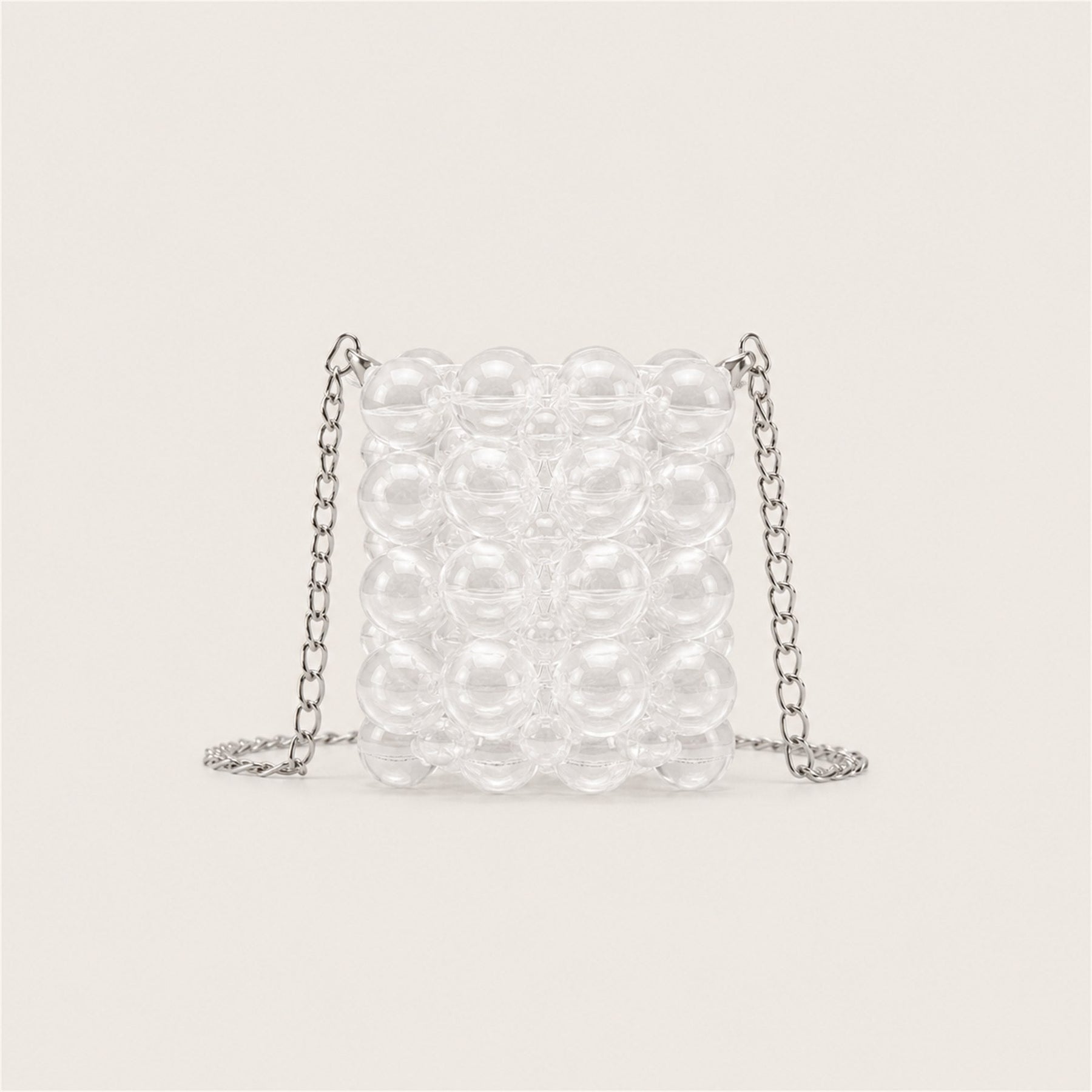 Marelune clear beaded mini lipstick bag - AI-assisted draft preview