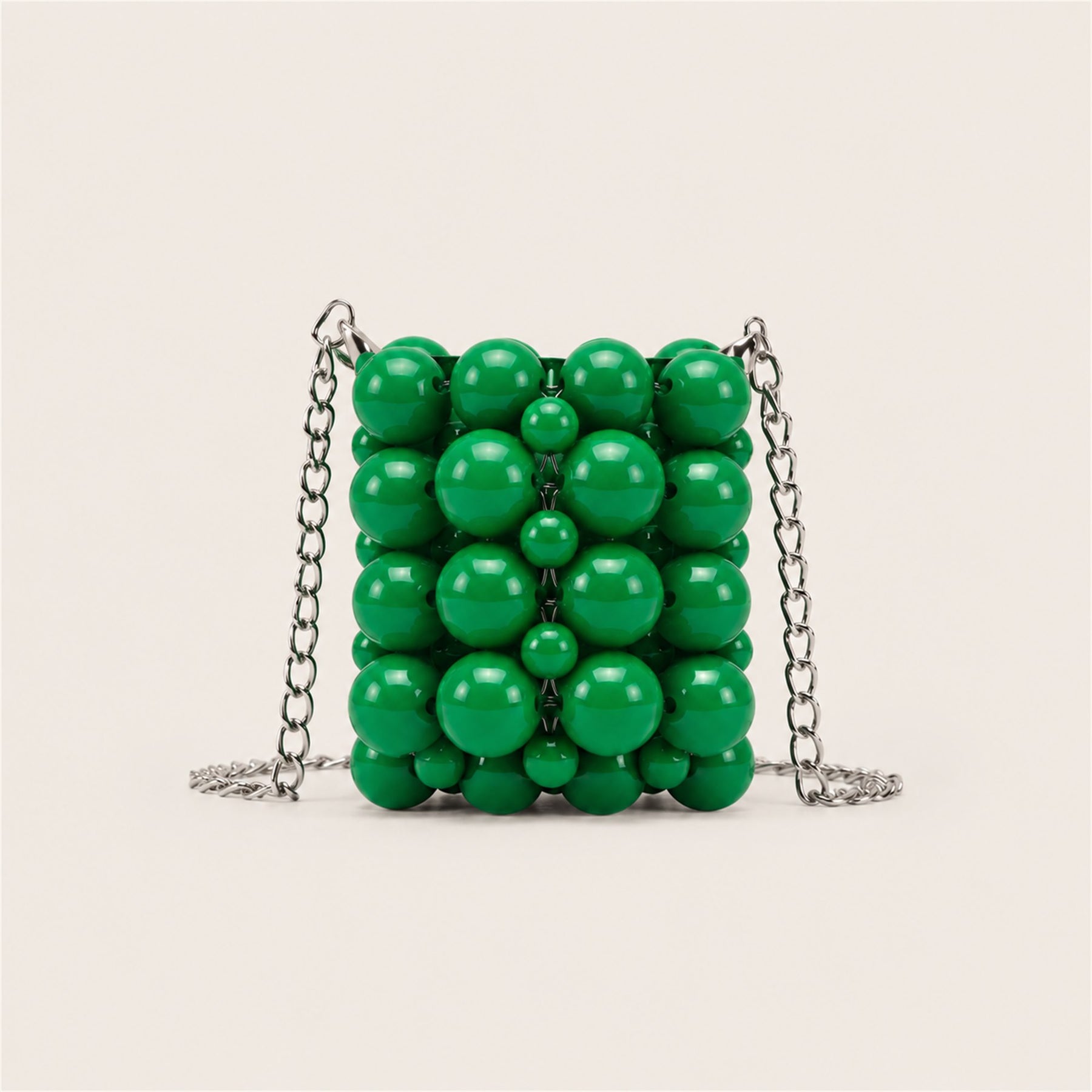 Marelune green beaded mini lipstick bag - AI-assisted draft preview