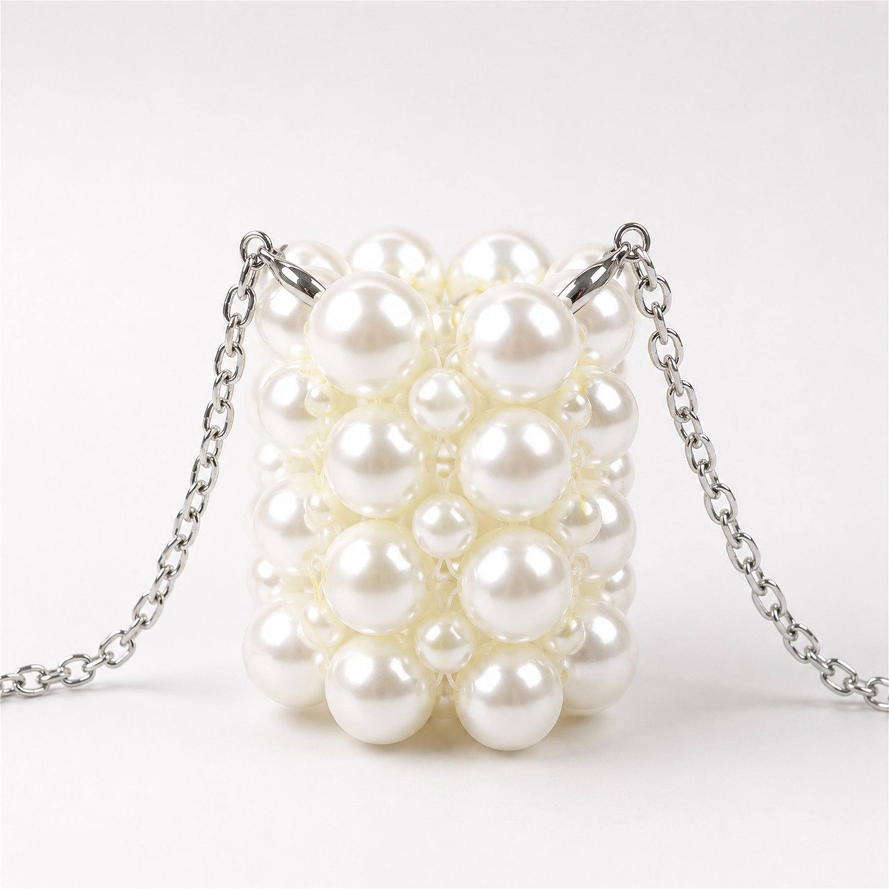 Marelune pearl beaded mini lipstick bag detail - AI-assisted draft preview