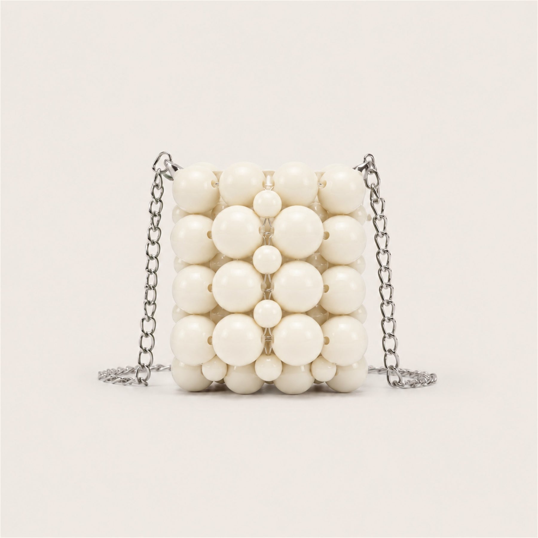 Marelune ivory beaded mini lipstick bag - AI-assisted draft preview
