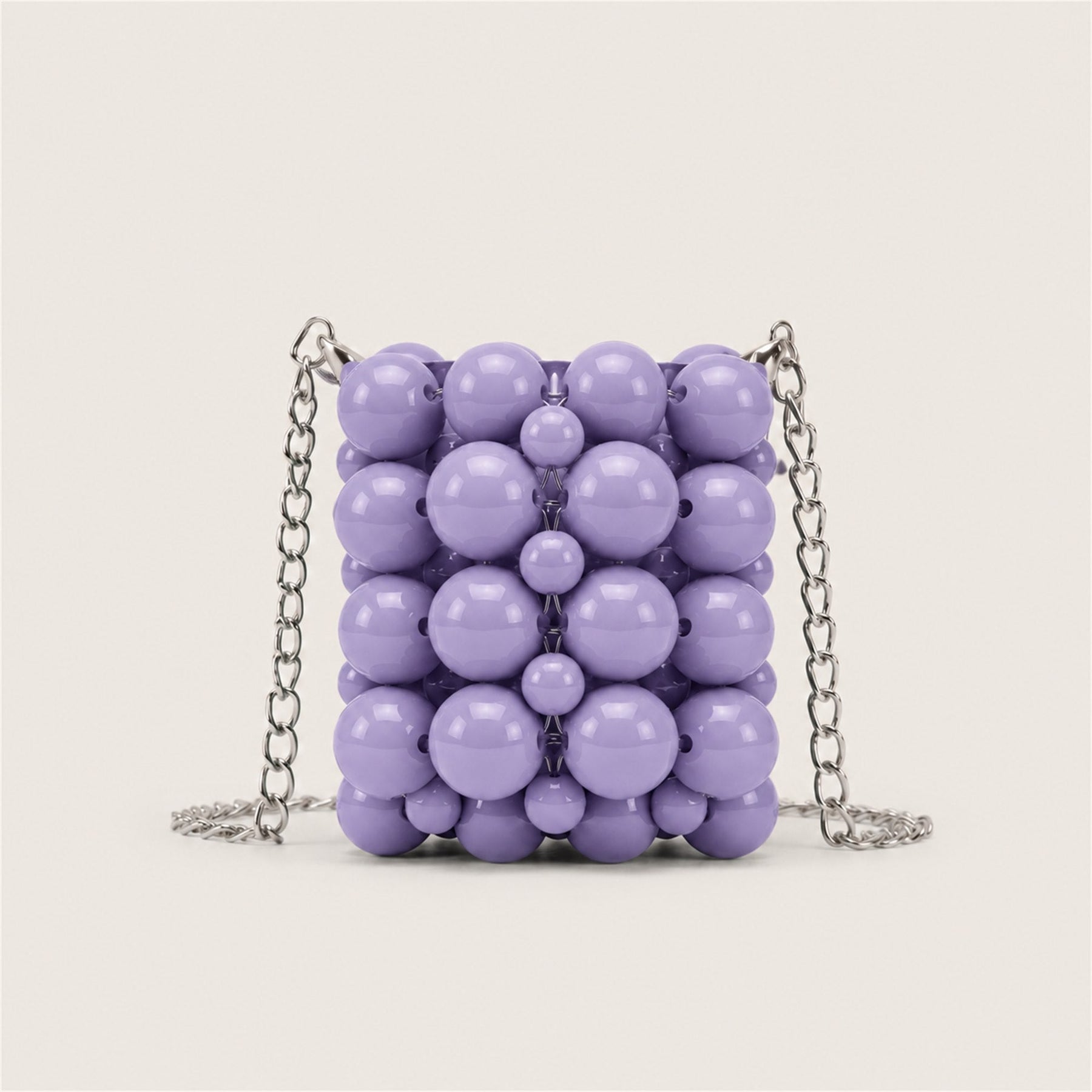 Marelune violet beaded mini lipstick bag - AI-assisted draft preview
