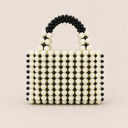 Marelune Floral Beaded Top Handle Bag in Black - AI-assisted product preview