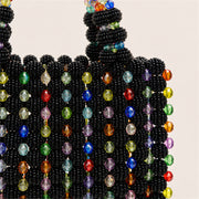 Marelune Floral Beaded Top Handle Bag in Multicolor - AI-assisted product preview